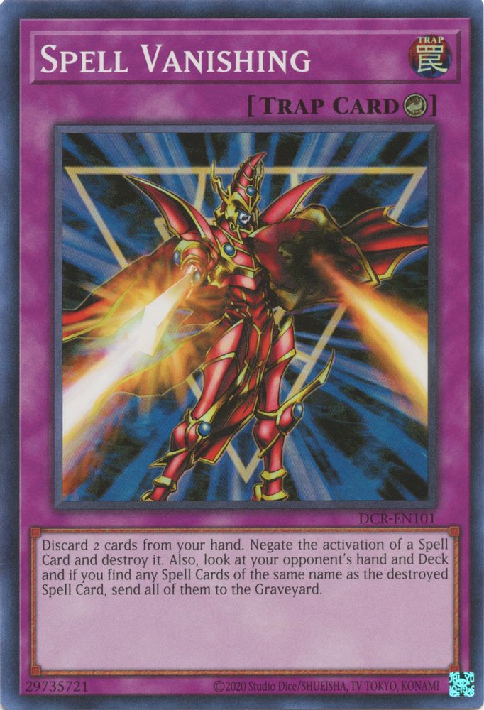 Spell Vanishing (DCR-EN101) - Super Rare
