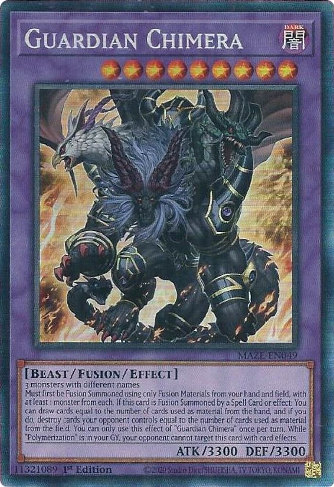 Guardian Chimera (CR) (MAZE-EN049) - Collector's Rare
