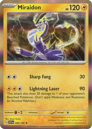 Miraidon 080  - Holofoil - Rare