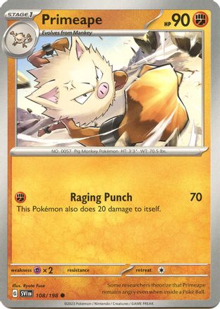 Primeape 108  - Common