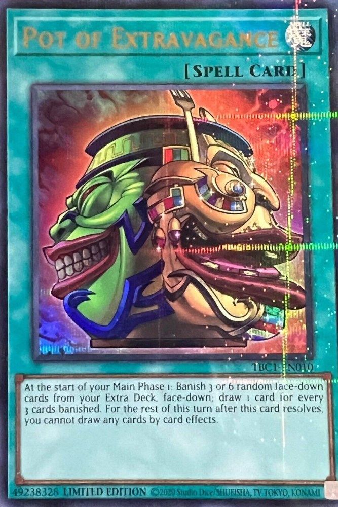 Pot of Extravagance (TBC1-EN010) - Ultra Rare