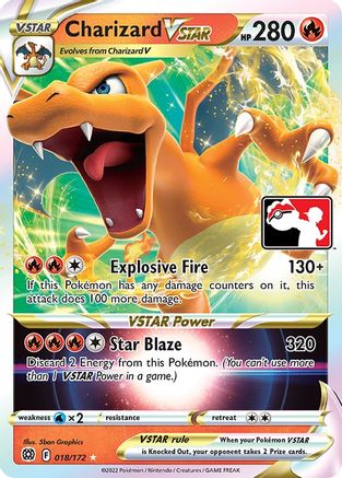 Charizard VSTAR (018/172) [Pack de prix série deux] 