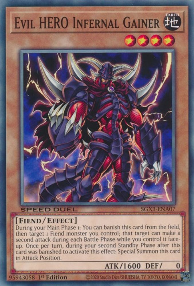 Gainer infernal, HÉROS maléfique [SGX3-ENA07] Commun 