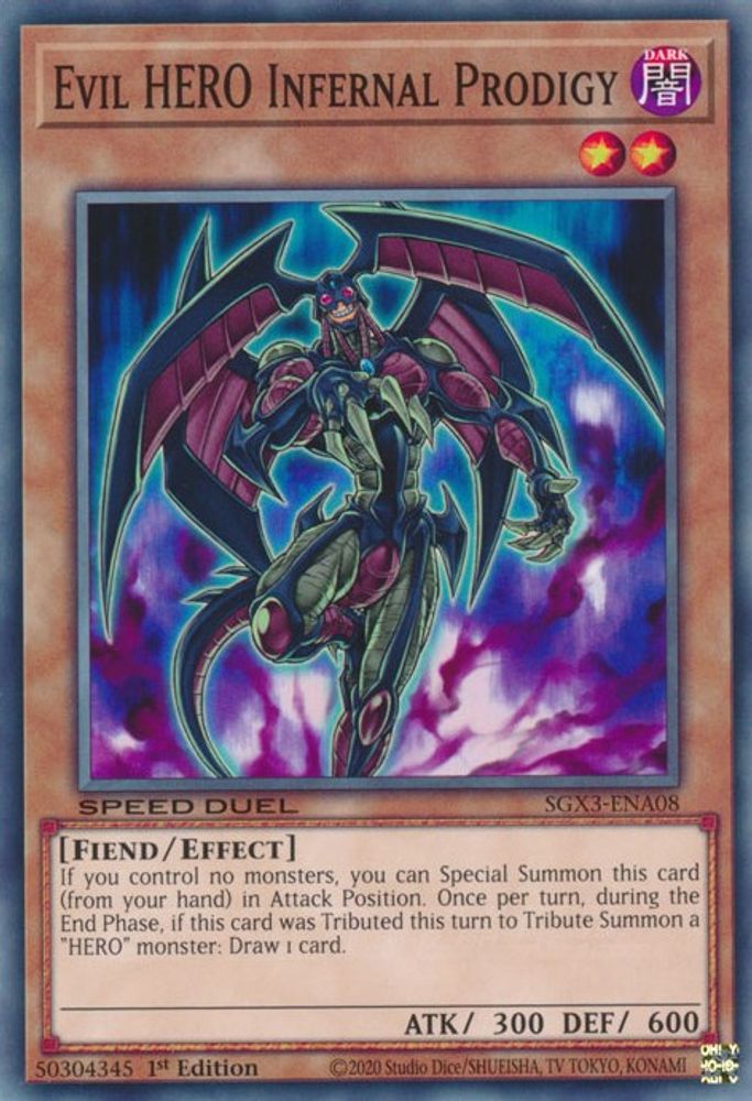Prodige infernal, HÉROS maléfique [SGX3-ENA08] Commun 