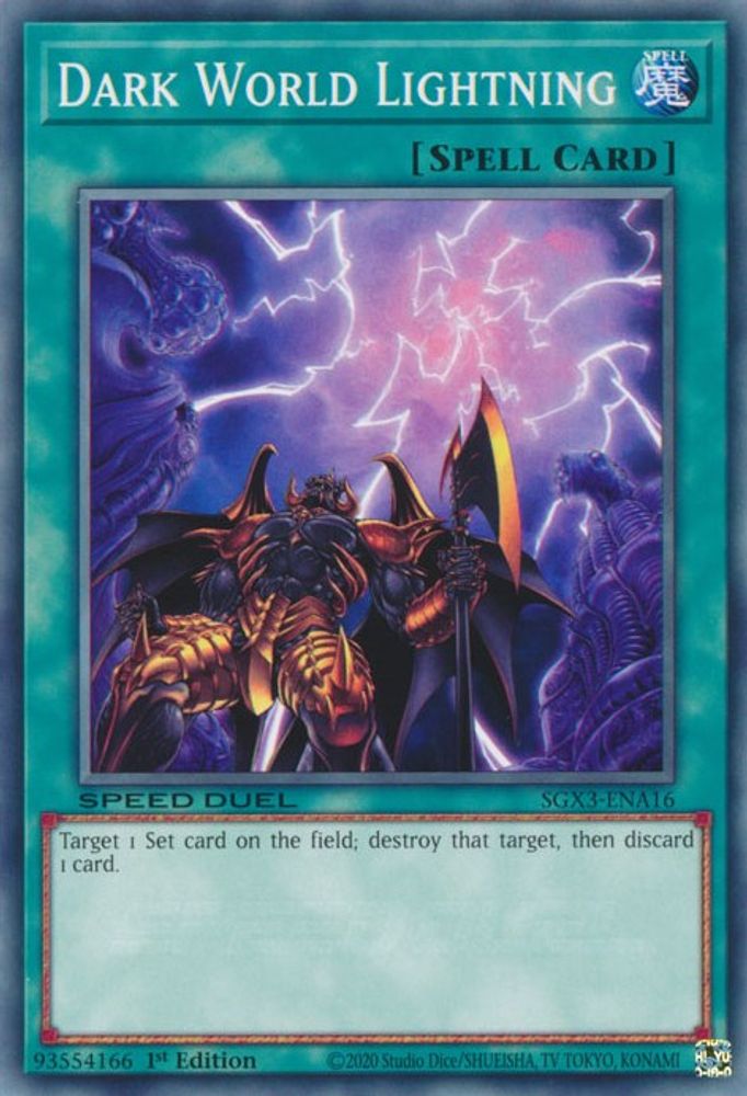 Dark World Lightning (SGX3-ENA16) - Common