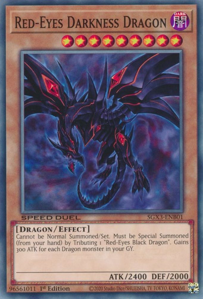 Dragon des Ténèbres aux Yeux Rouges [SGX3-ENB01] Commun 