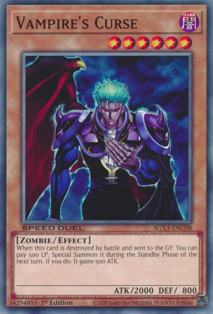 Malédiction du vampire [SGX3-ENC08] Commune 