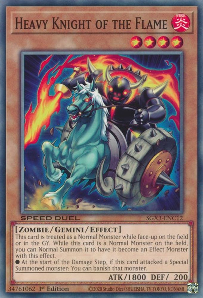 Heavy Knight of the Flame (SGX3-ENC12) - Common