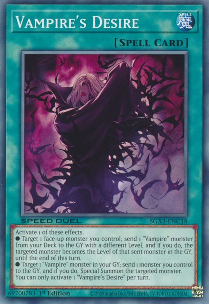 Vampire's Desire (SGX3-ENC18) - Common