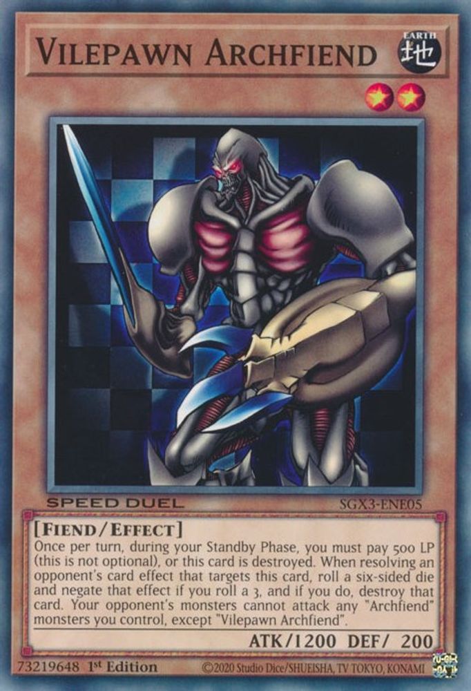 Vilepawn Archdémon [SXG3-ENE05] Commun 
