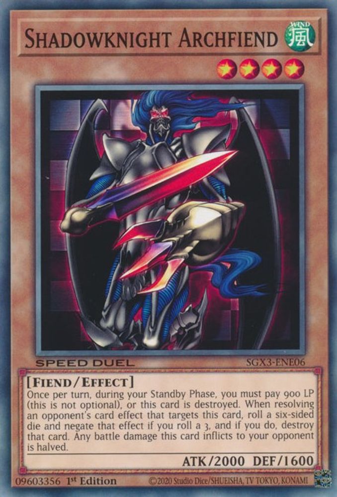 Shadowknight Archfiend (SGX3-ENE06) - Common