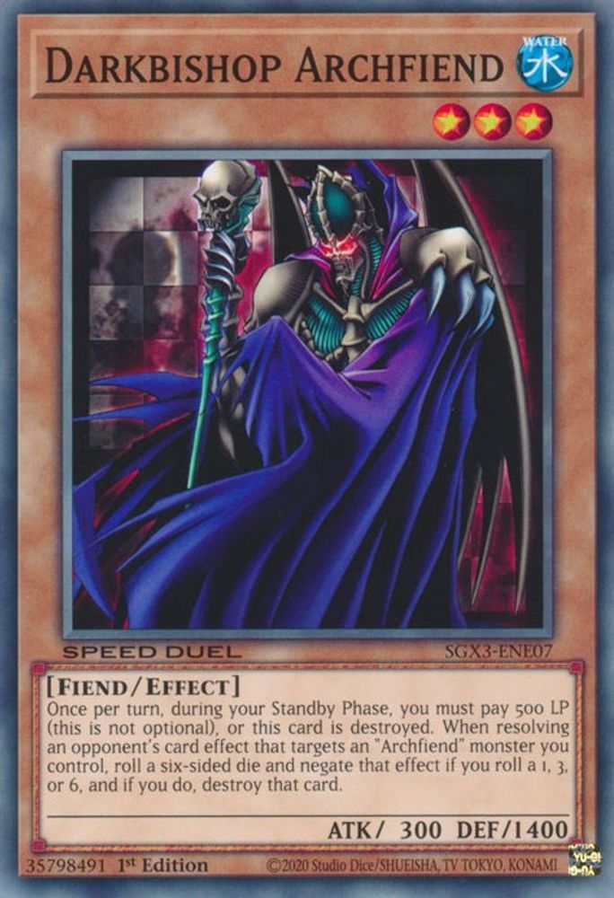 Darkbishop Archfiend (SGX3-ENE07) - Common