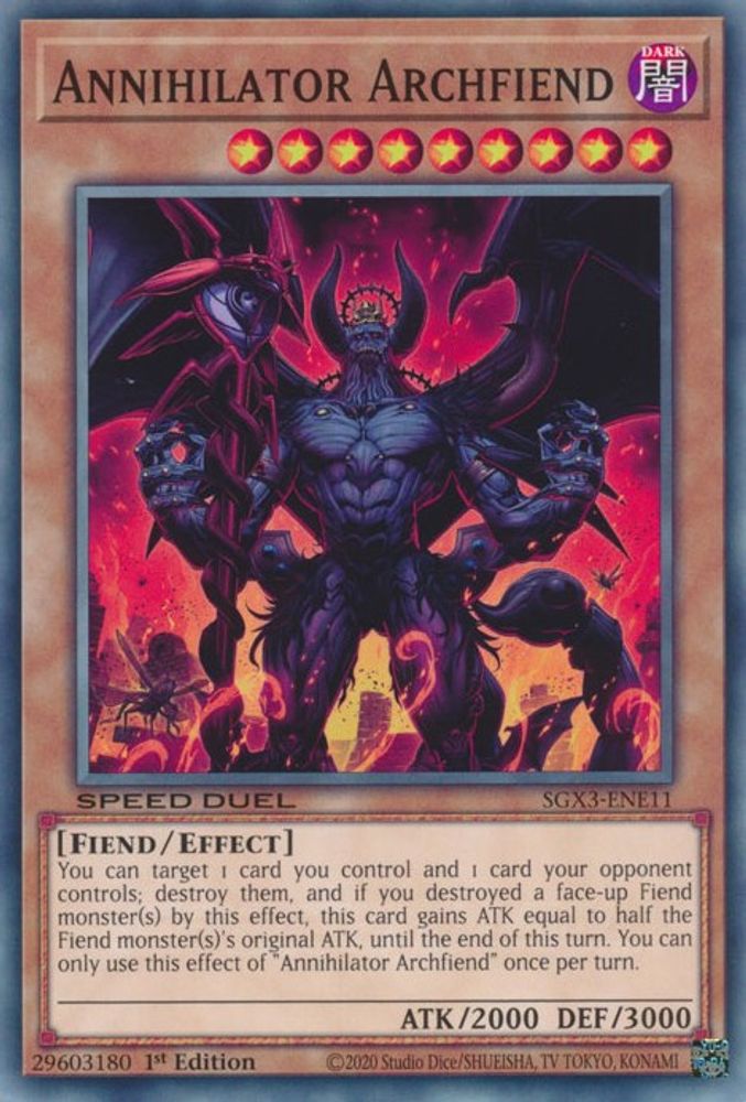 Annihilator Archfiend (SGX3-ENE11) - Common