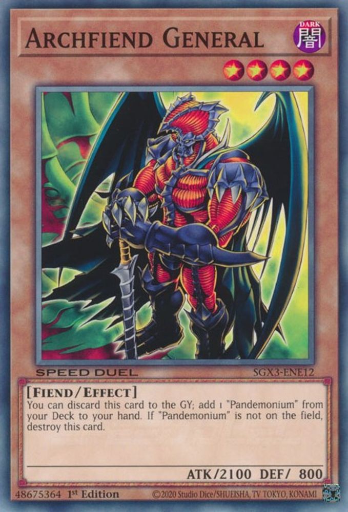 Général Archdémon [SGX3-ENE12] Commun 