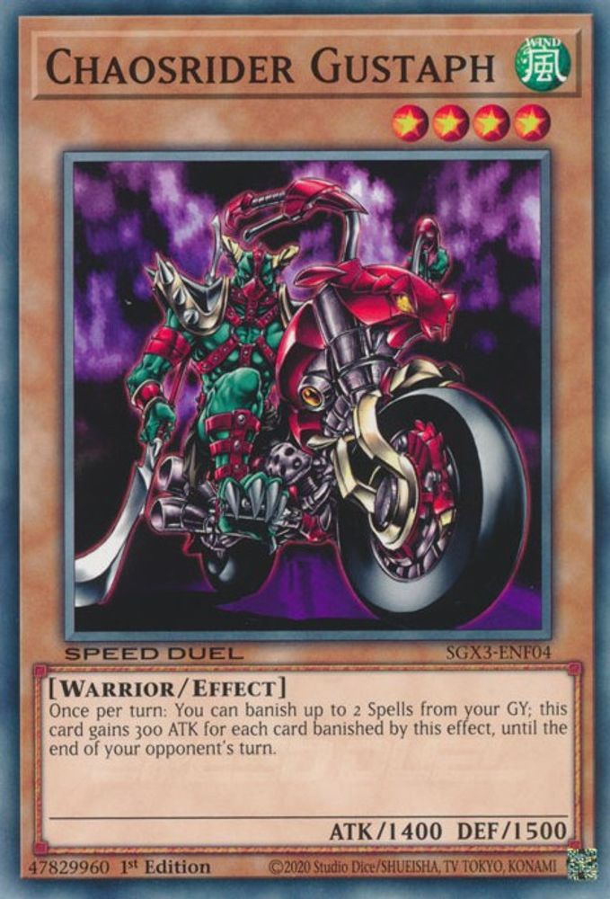 Chaosrider Gustaph (SGX3-ENF04) - Common