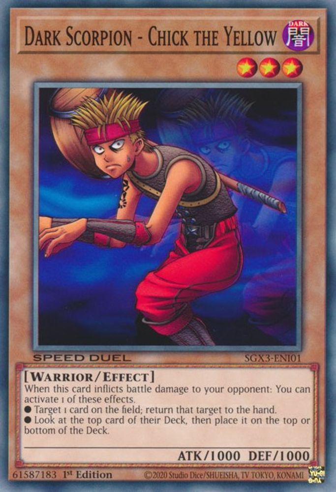Dark Scorpion - Chick the Yellow (SGX3-ENI01) - Common