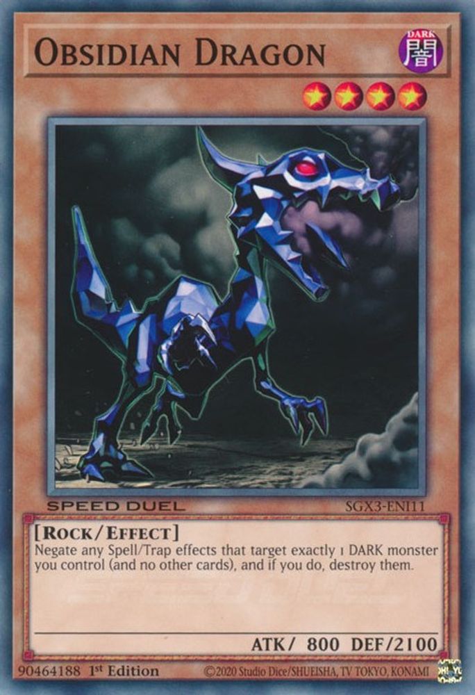 Obsidian Dragon (SGX3-ENI11) - Common