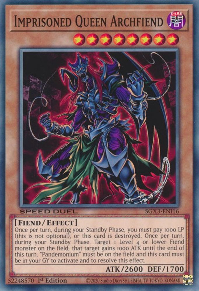 Imprisoned Queen Archfiend (SGX3-ENI16) - Common