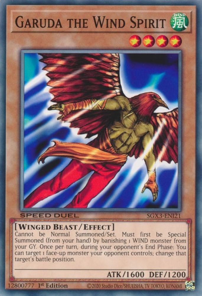 Garuda the Wind Spirit (SGX3-ENI21) - Common