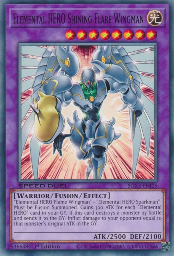 Elemental HERO Shining Flare Wingman (SGX3-ENI25) - Common