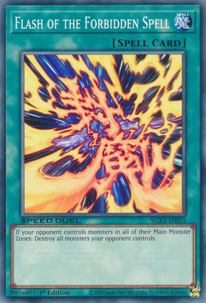 Flash of the Forbidden Spell (SGX3-ENI33) - Common