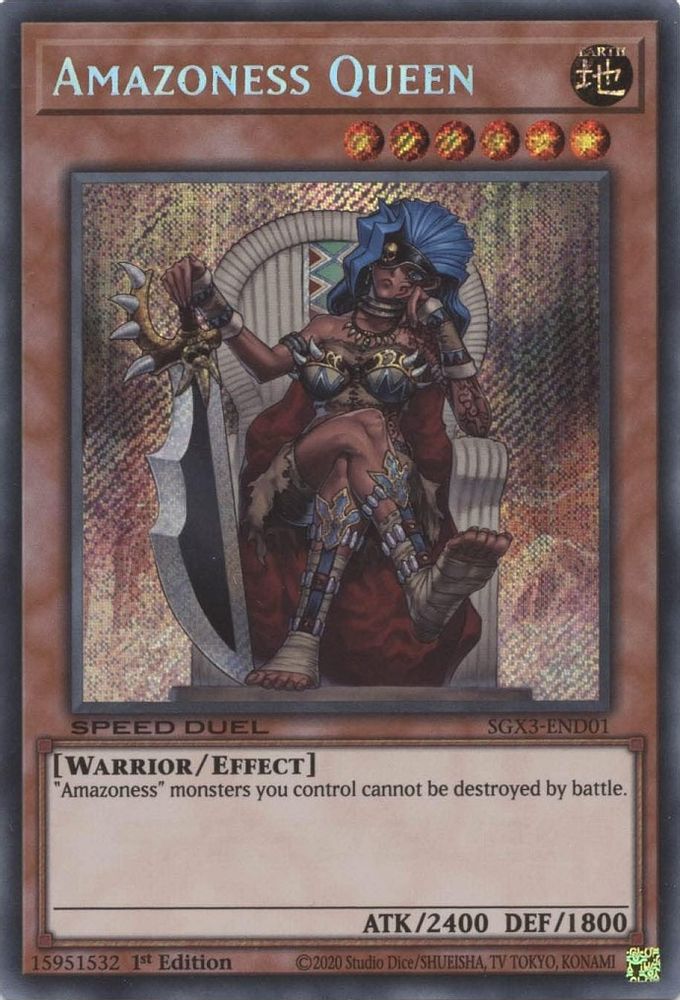 Amazoness Queen (Secret Rare) (SGX3-END01) - Secret Rare