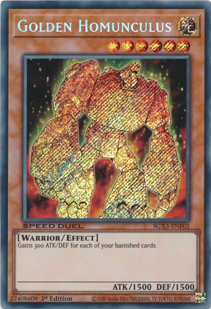Golden Homunculus (Secret Rare) (SGX3-ENF02) - Secret Rare