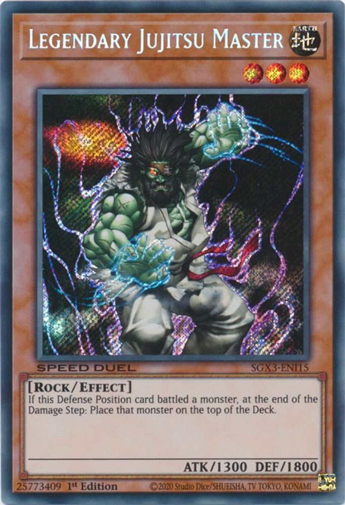 Legendary Jujitsu Master (Secret Rare) (SGX3-ENI15) - Secret Rare