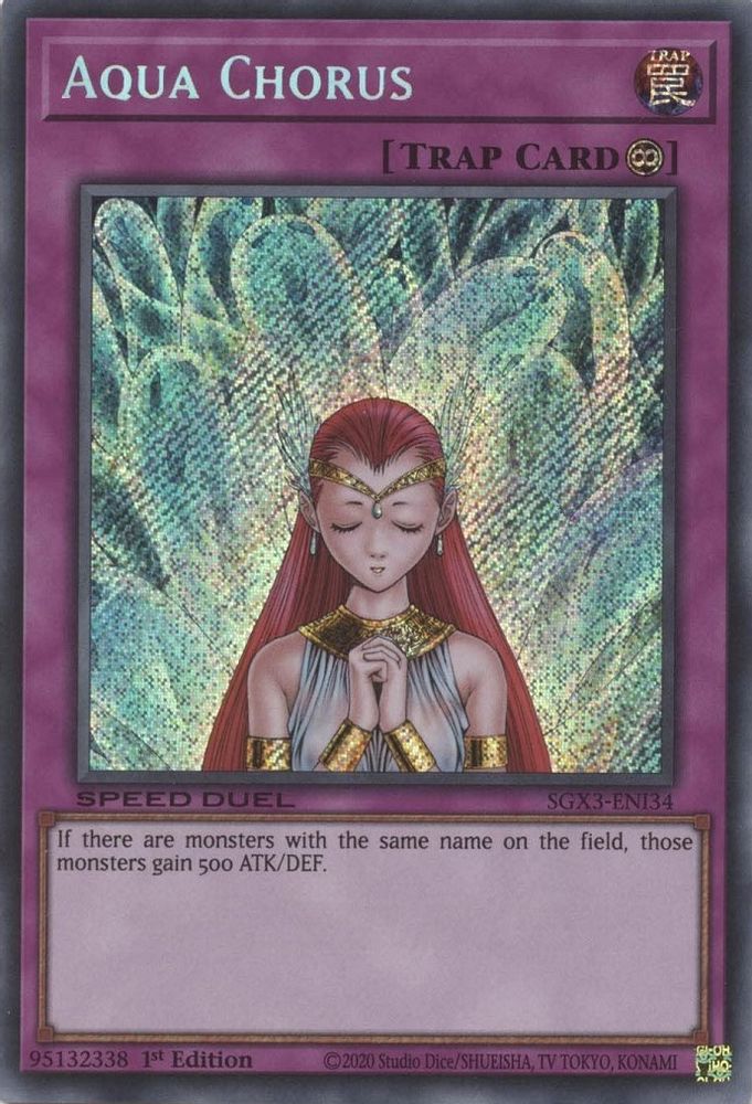 Aqua Chorus (Secret Rare) (SGX3-ENI34) - Secret Rare