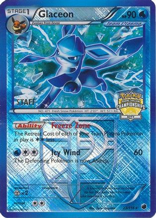 Glaceon - 23/116 (City Championships) [Staff]/116  - Holofoil - Promo