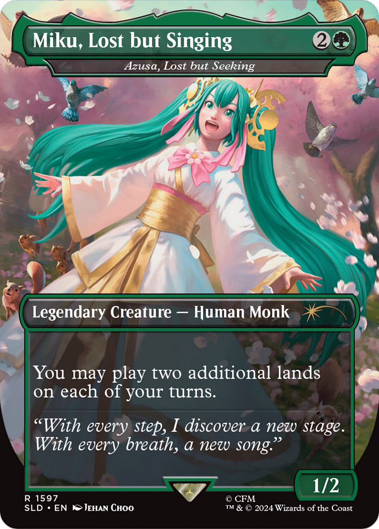 Miku, perdu mais chantant - Azusa, perdu mais cherchant (japonais) [Secret Lair Drop Series] 