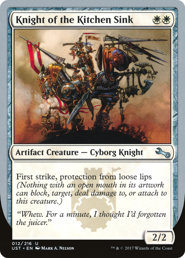 Knight of the Kitchen Sink (C) (UST-012) - Unstable Foil