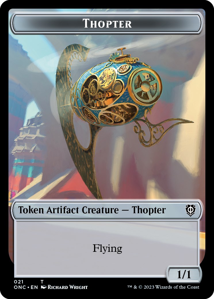 Myr // Jeton double face Mécanoptère [Phyrexia : Tous seront des jetons de commandant unique] 