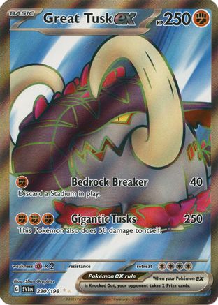 Great Tusk ex 230/198  - Holofoil - Ultra Rare