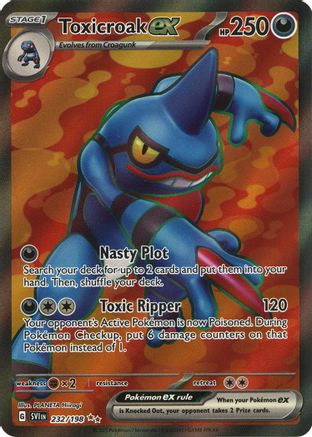 Toxicroak ex 232/198  - Holofoil - Ultra Rare