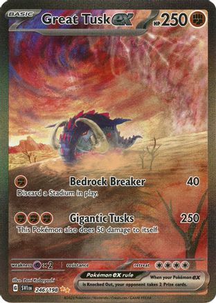 Great Tusk ex 246/198  - Holofoil - Special Illustration Rare