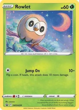 Rowlet (Cosmos Holo) SWSH220  - Holofoil - Promo