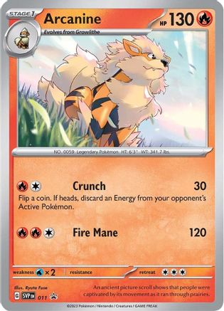Arcanine 011  - Holofoil - Promo