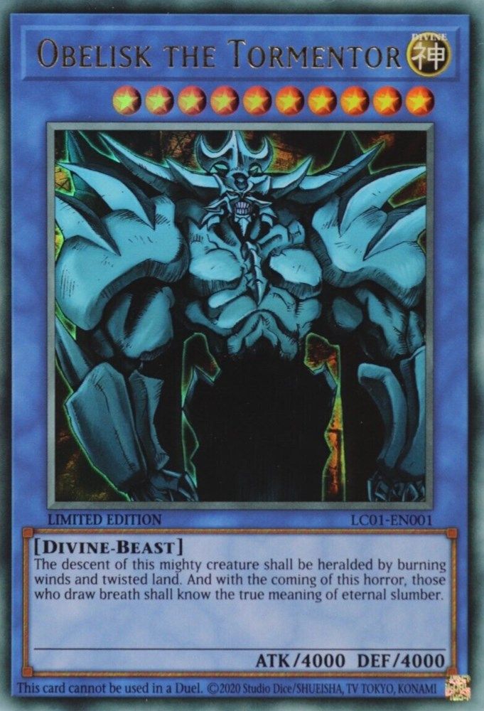 Obelisk the Tormentor (25th Anniversary Edition) (LC01-EN001) - Ultra Rare