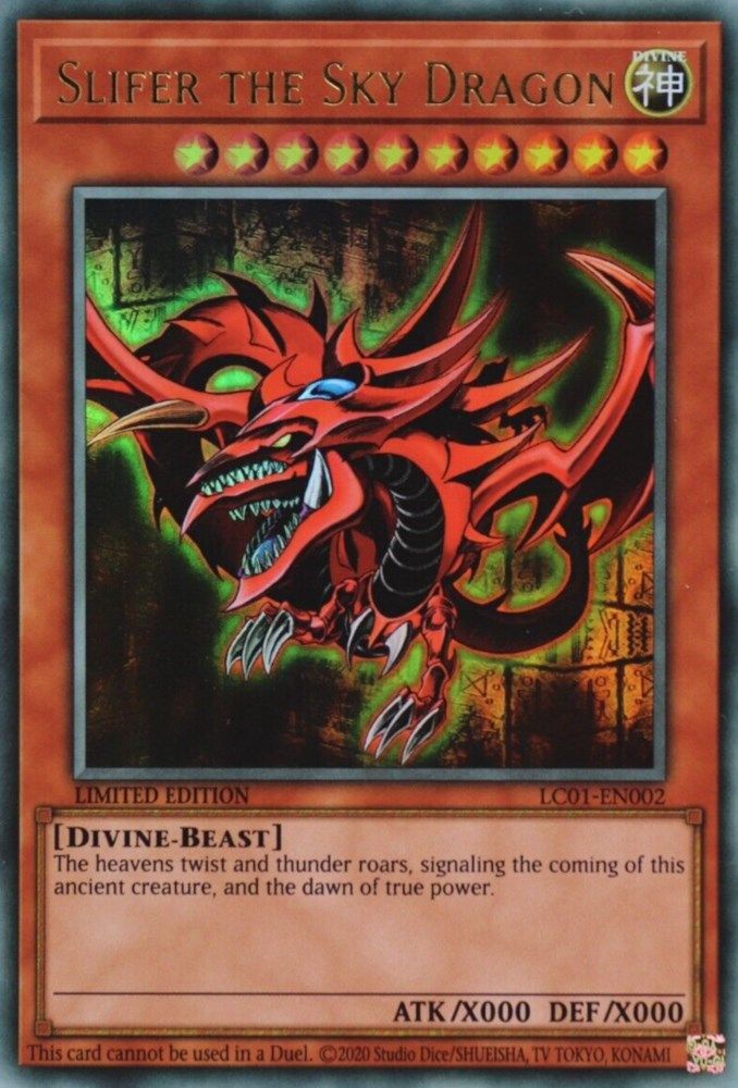 Slifer the Sky Dragon (25th Anniversary Edition) (LC01-EN002) - Ultra Rare