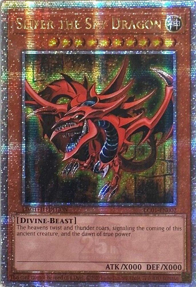Slifer the Sky Dragon (Quarter Century Secret Rare) (LC01-EN002) - Quarter Century Secret Rare