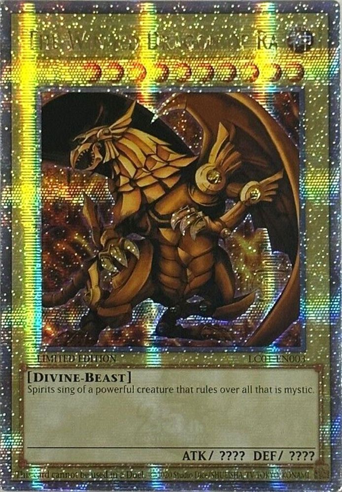The Winged Dragon of Ra (Quarter Century Secret Rare) (LC01-EN003) - Quarter Century Secret Rare