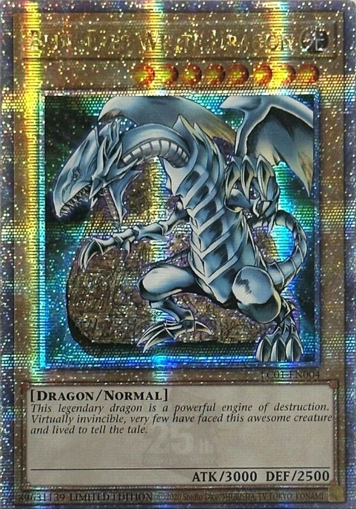 Dragon blanc aux yeux bleus (25e anniversaire) [LC01-EN004] Quarter Century Secret Rare 