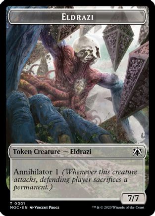 Eldrazi // Angel Double-sided Token (MOC-1 // 4) - Commander: March of the Machine