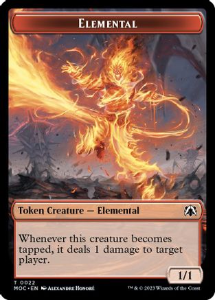 Elemental // Faerie Double-sided Token (MOC-22 // 11) - Commander: March of the Machine