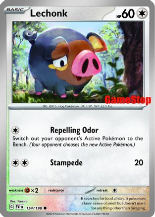 Lechonk (154/198) (GameStop Promo) [Écarlate et Violet : Ensemble de base] 