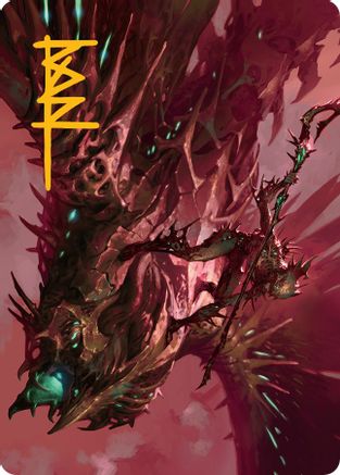 Skyclave Invader Art Card (Gold-Stamped Signature) (ASMOM-018) - Art Series: March of the Machine