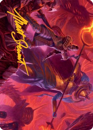 Djeru and Hazoret Art Card (Gold-Stamped Signature) (ASMOM-044) - Art Series: March of the Machine