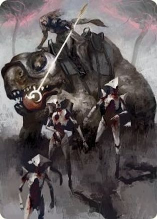 Thalia and The Gitrog Monster Art Card (ASMOM-065) - Art Series: March of the Machine