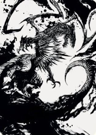 Skithiryx, the Blight Dragon Art Card (ASMOM-071) - Art Series: March of the Machine